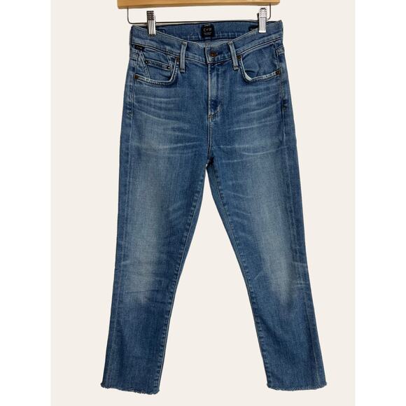 Citizens of Humanity Rocket High Rise Skinny Capri Denim Blue Jeans Size 26